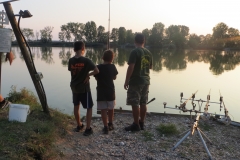 Carpfishing laghetto ai pioppi il tramonto