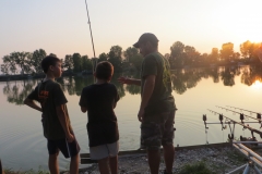 Carpfishing laghetto ai pioppi pescare al tramonto ha il suo fascino